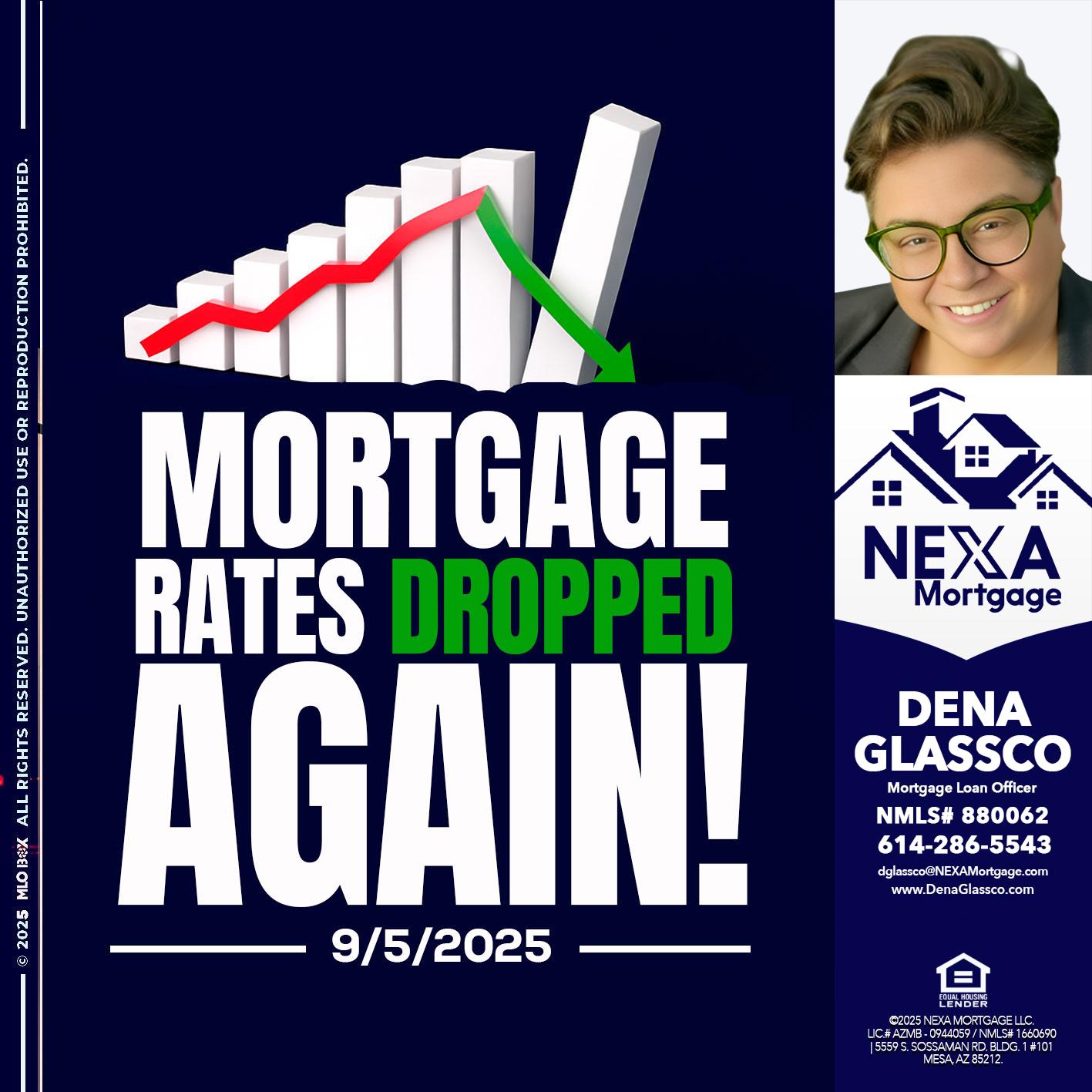 RATES DROP - Dena Glassco -Residential, Commercial, International Loan Officer