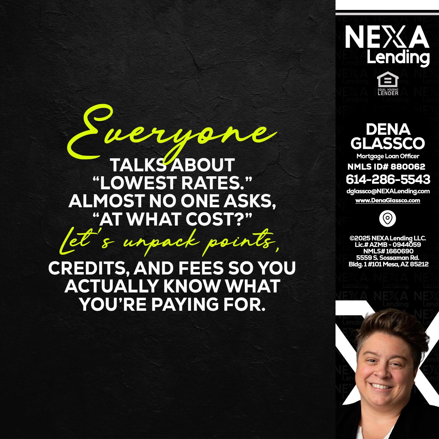EVERYONE - Dena Glassco -Residential, Commercial, International Loan Officer