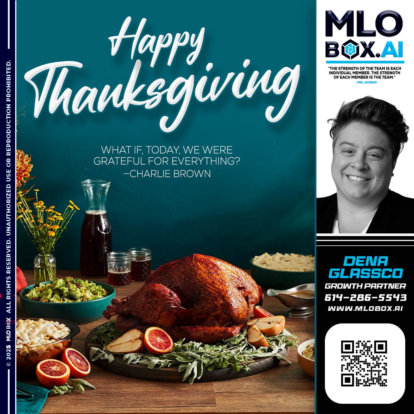 HAPPY THANKSGIVING - Dena Glassco -Residential, Commercial, International Loan Officer