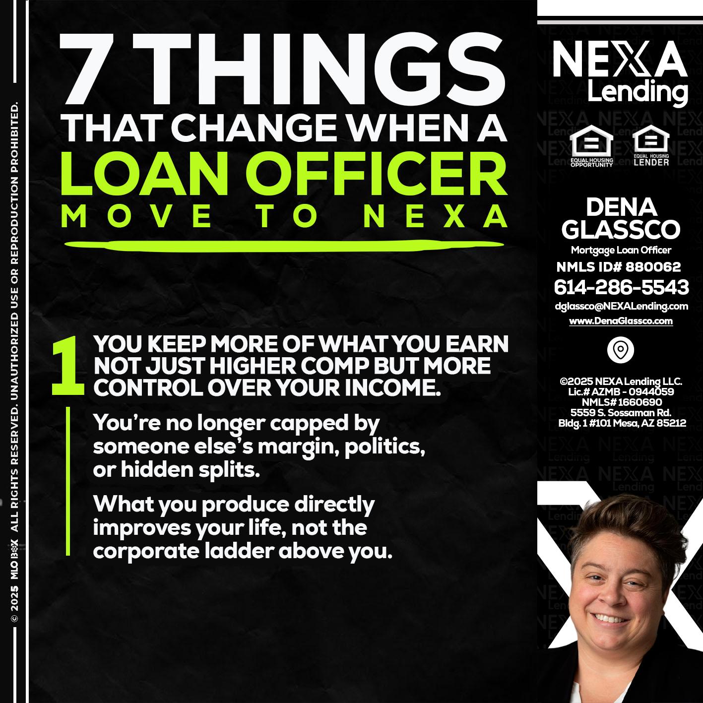 7 THINGS (1) - Dena Glassco -Residential, Commercial, International Loan Officer