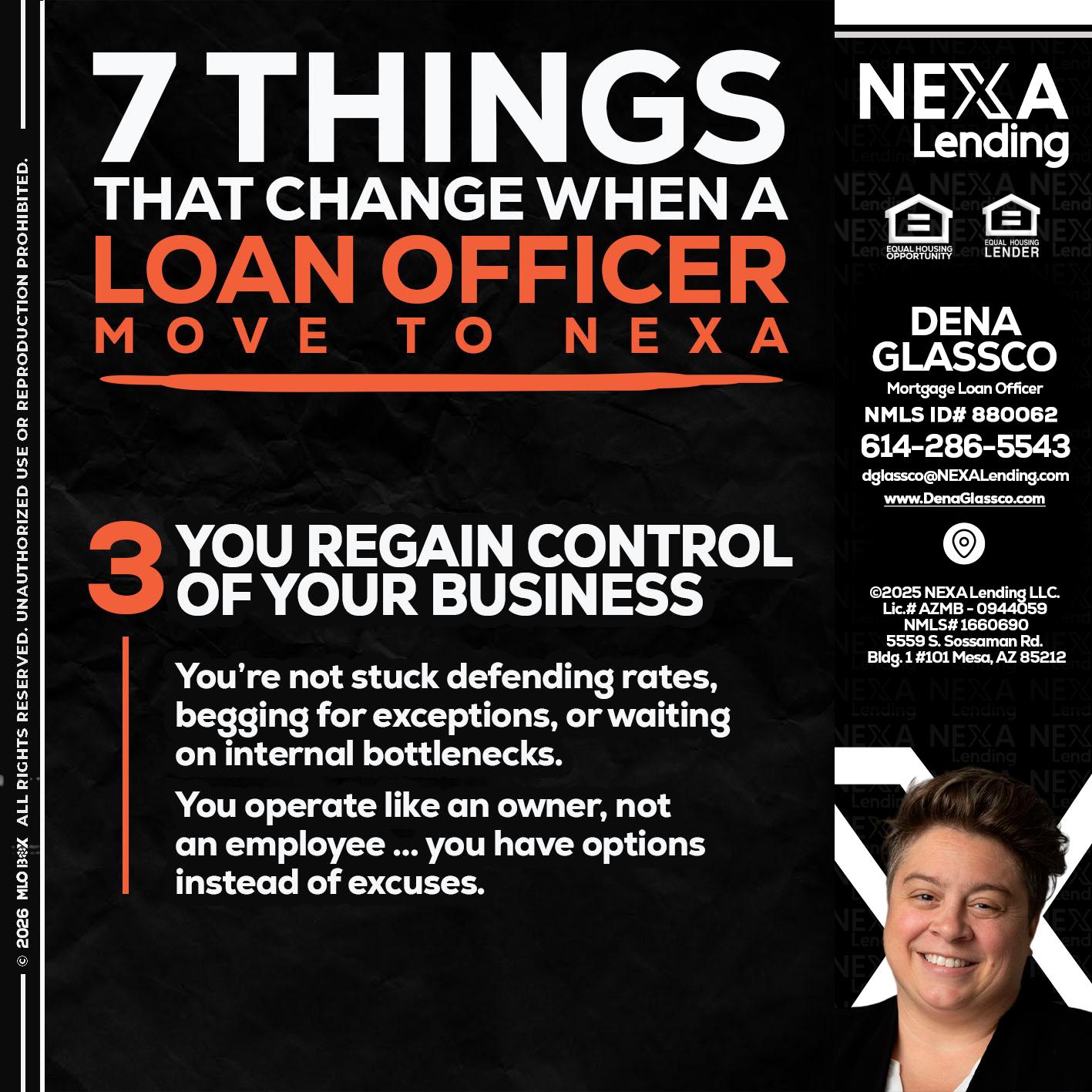 7 things (3) - Dena Glassco -Residential, Commercial, International Loan Officer