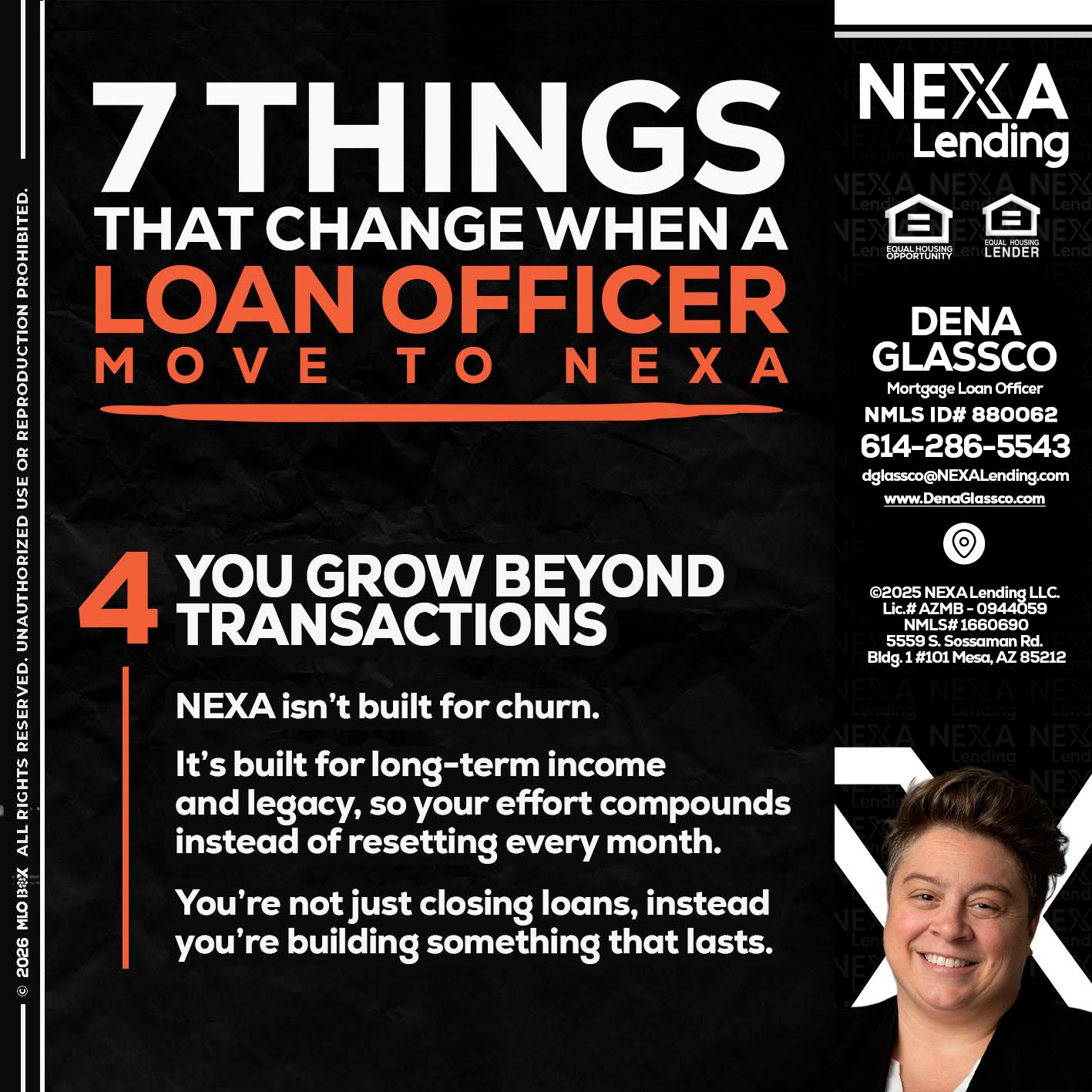 7 THINGS (4) - Dena Glassco -Residential, Commercial, International Loan Officer