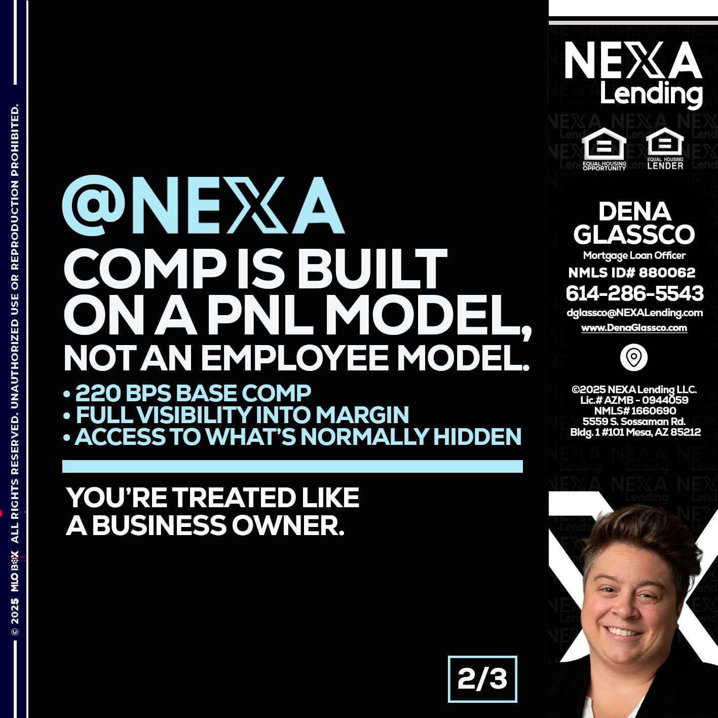 2 OF 3 - Dena Glassco -Residential, Commercial, International Loan Officer