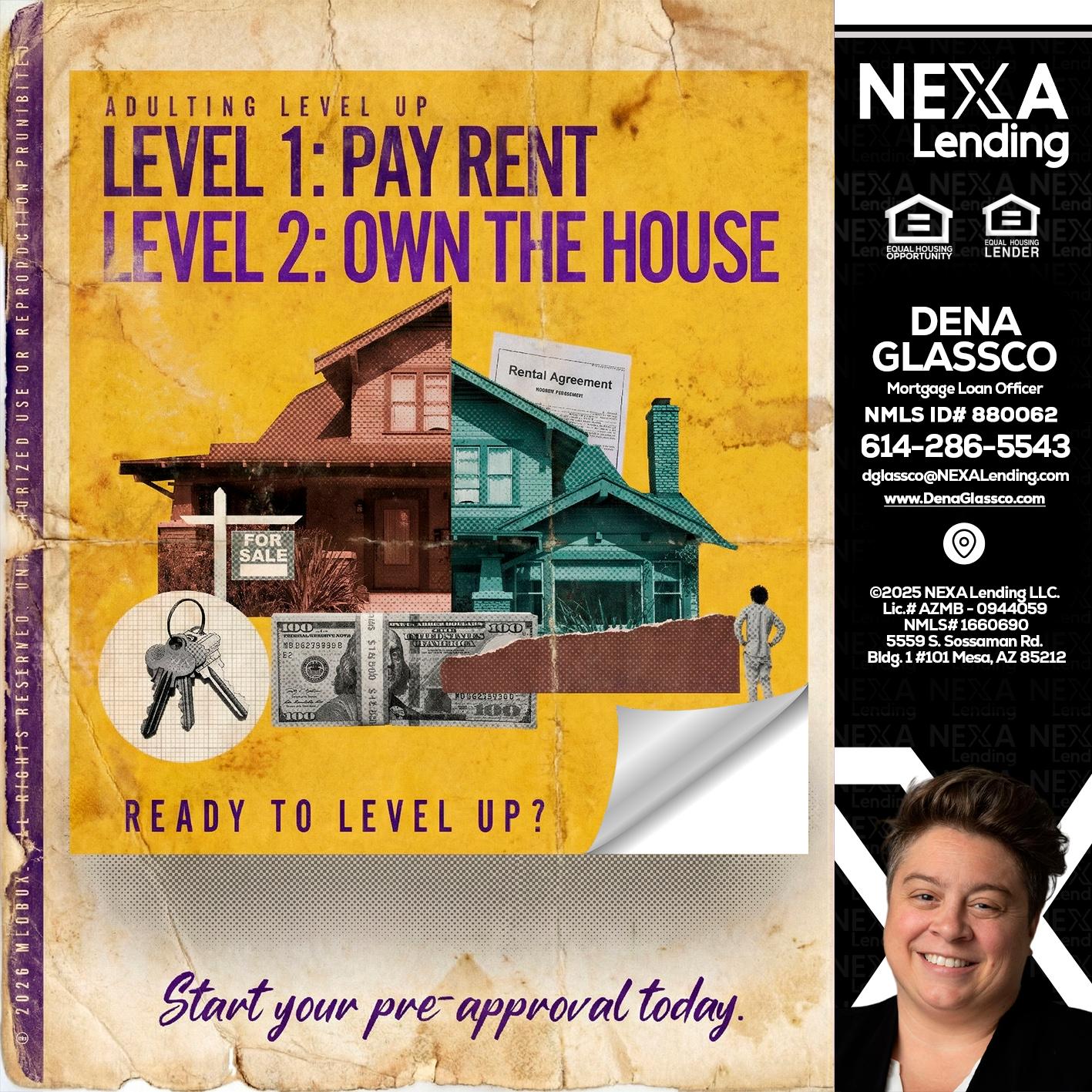 LEVEL 1 - Dena Glassco -Residential, Commercial, International Loan Officer