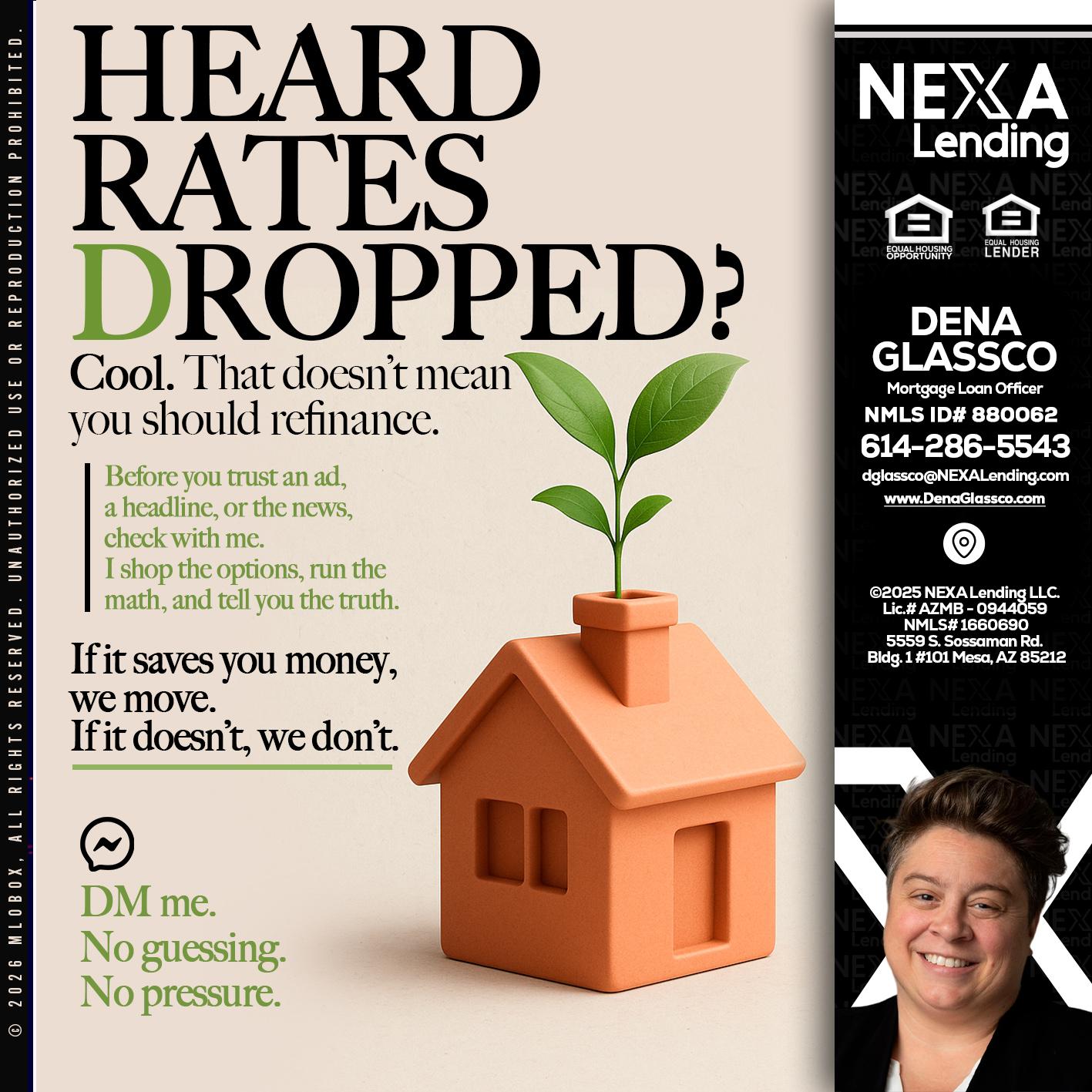 HEARD RATES - Dena Glassco -Residential, Commercial, International Loan Officer