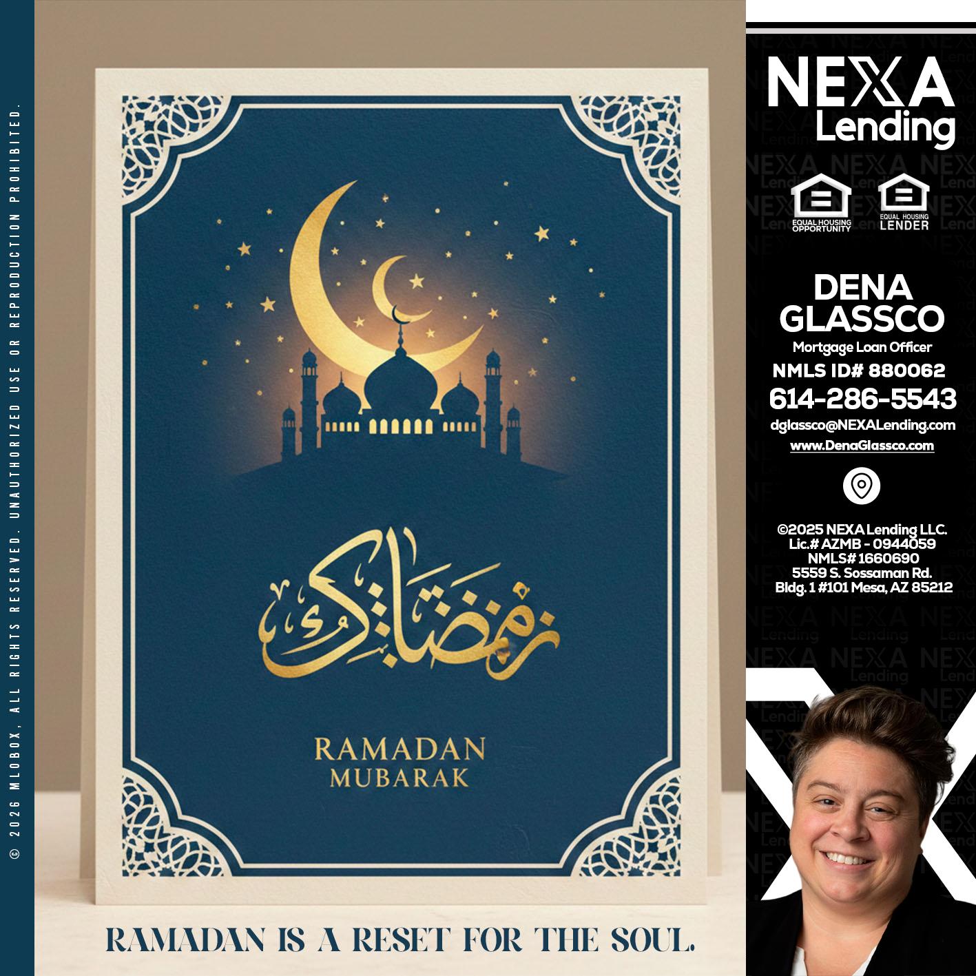 HAPPY RAMADAN - Dena Glassco -Residential, Commercial, International Loan Officer