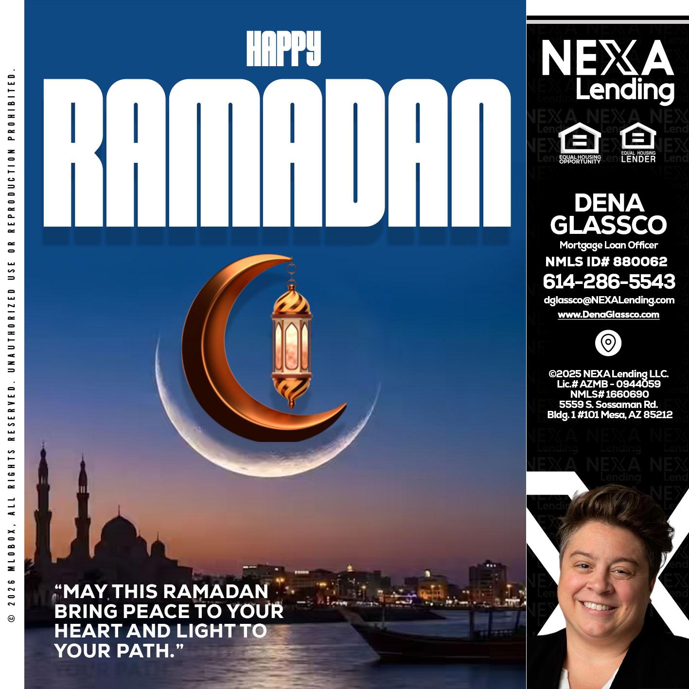 RAMADAN - Dena Glassco -Residential, Commercial, International Loan Officer