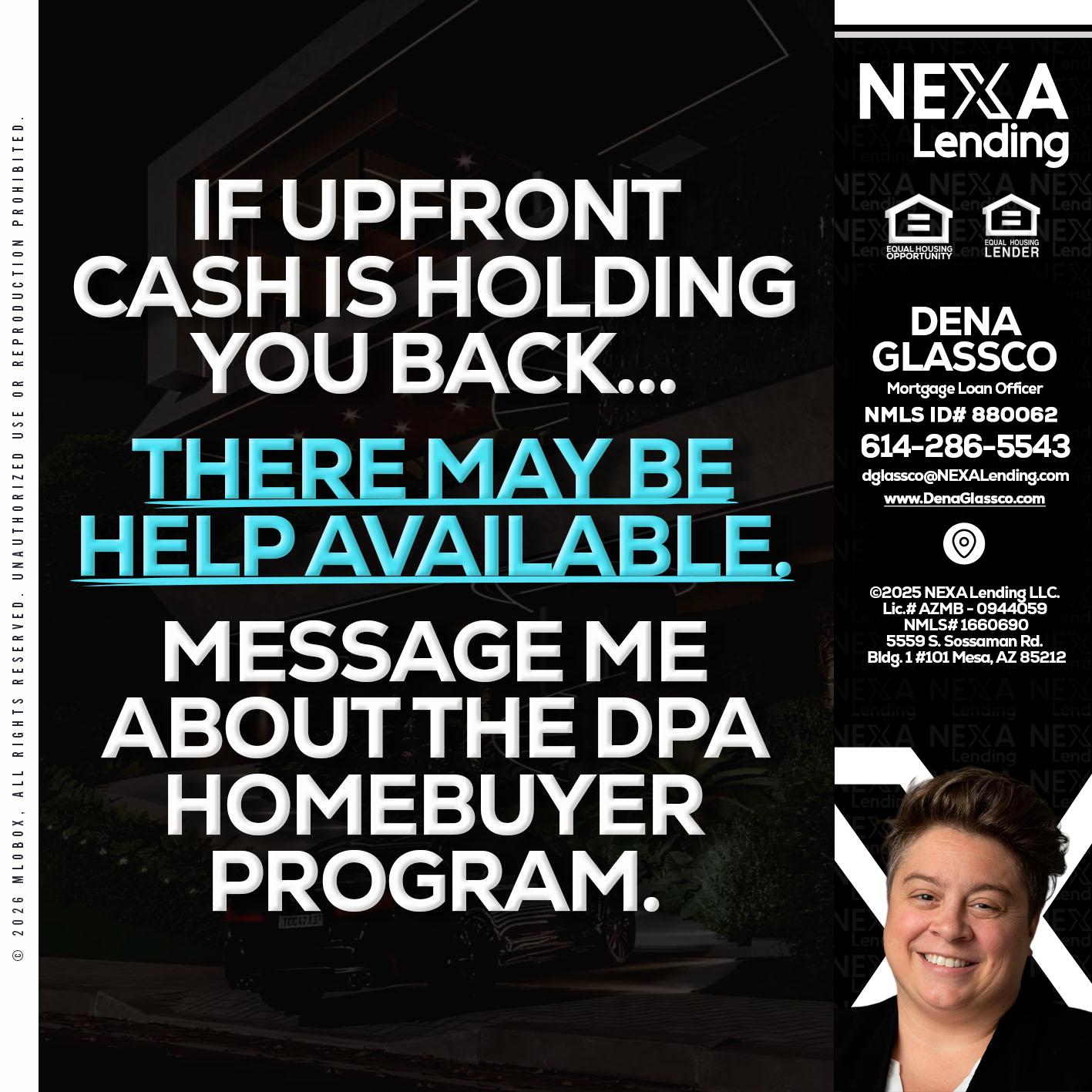 IF UPFRONT - Dena Glassco -Residential, Commercial, International Loan Officer