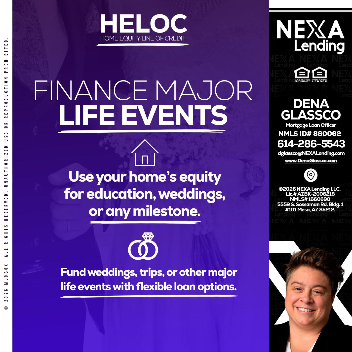 HELOC - Dena Glassco -Residential, Commercial, International Loan Officer