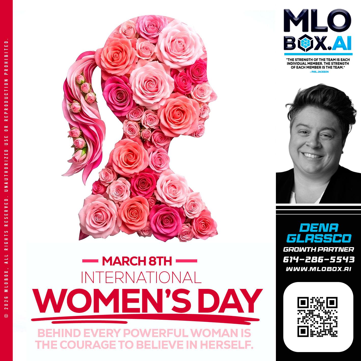 MARCH 8TH - Dena Glassco -Residential, Commercial, International Loan Officer