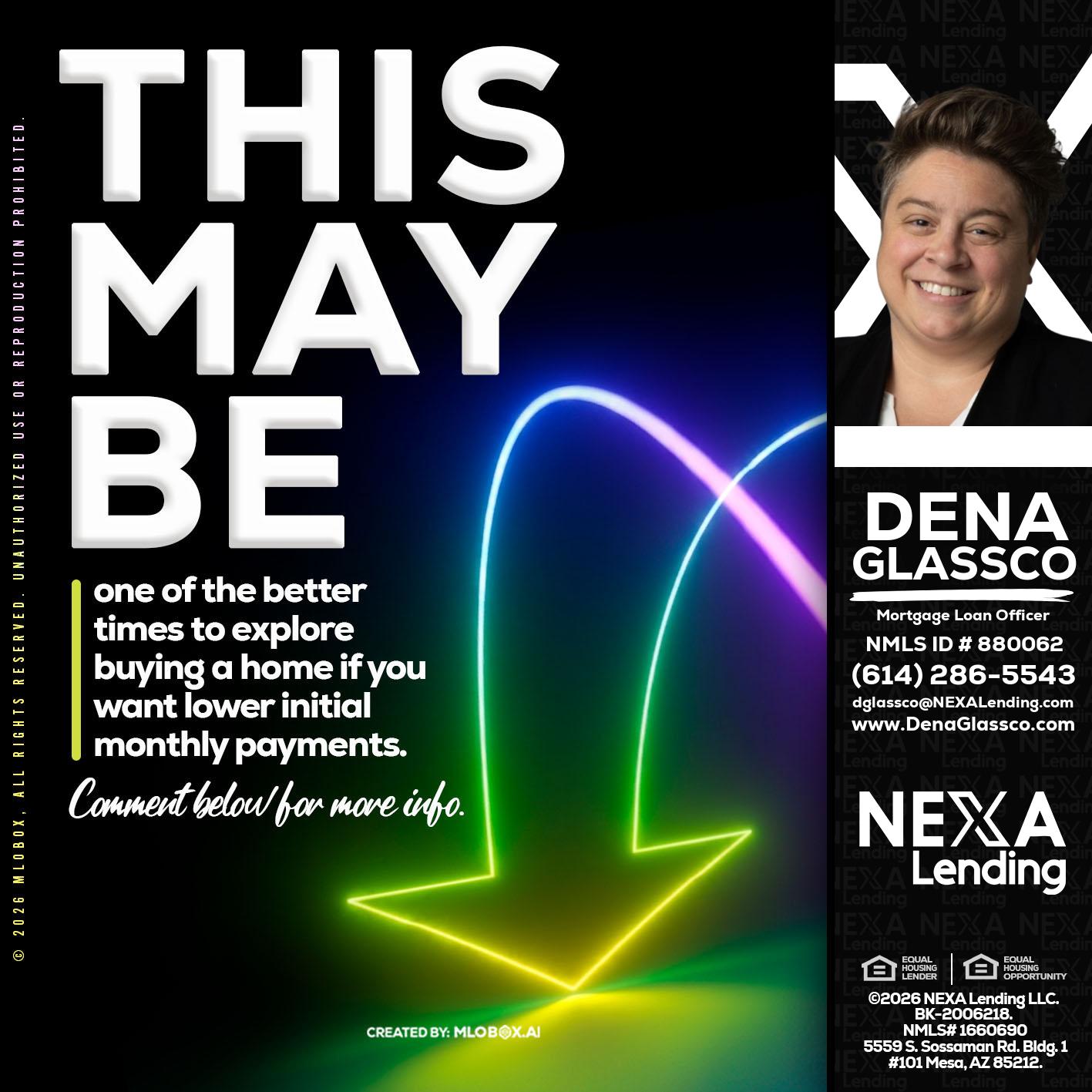THIS MAY BE - Dena Glassco -Residential, Commercial, International Loan Officer