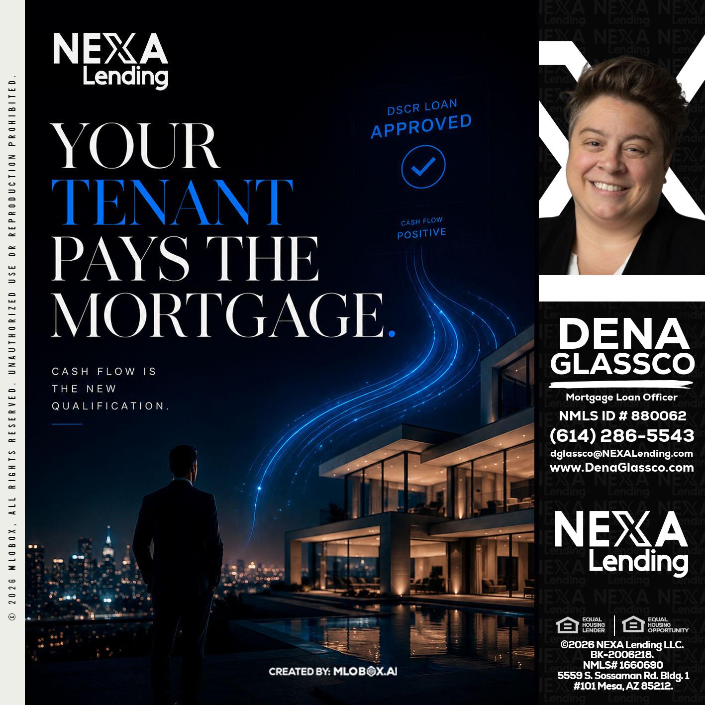 DSCR LOANS - Dena Glassco -Residential, Commercial, International Loan Officer