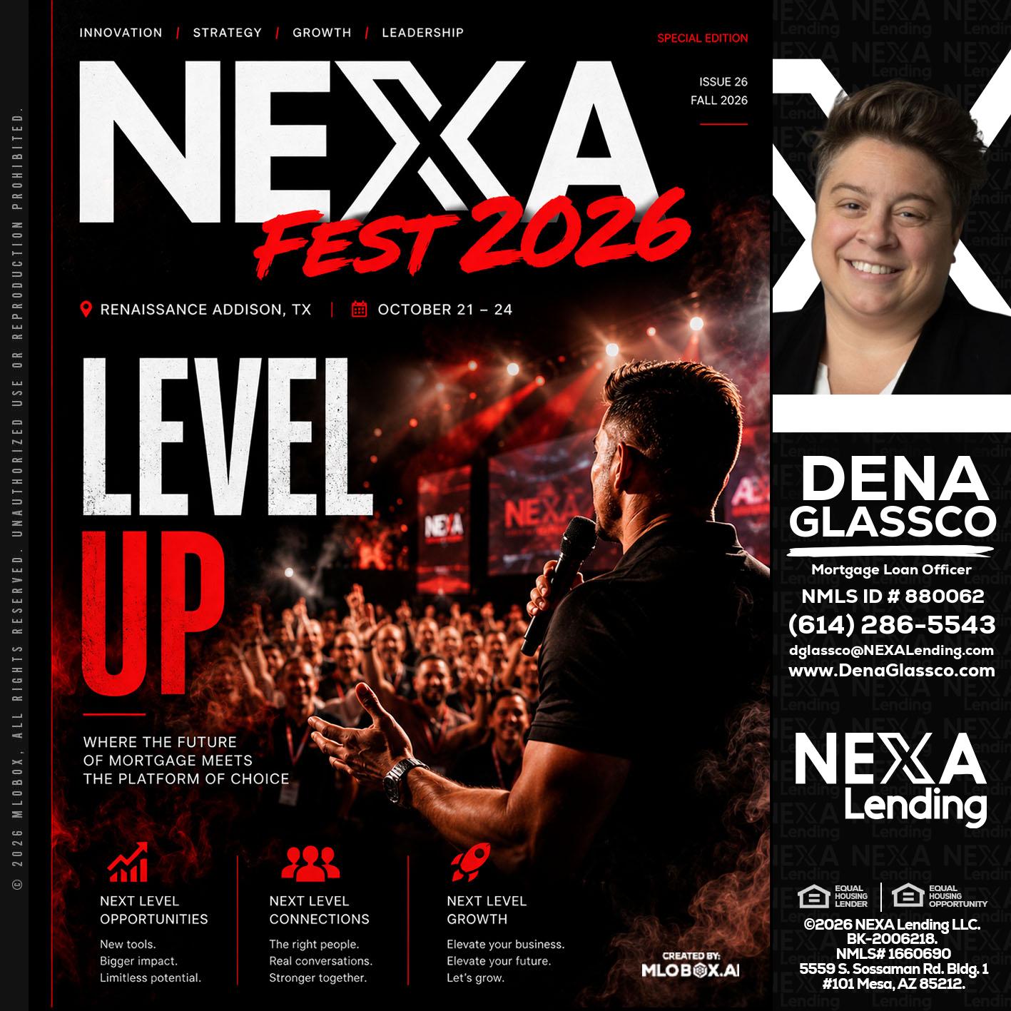 NEXA FEST 2026 - Dena Glassco -Residential, Commercial, International Loan Officer