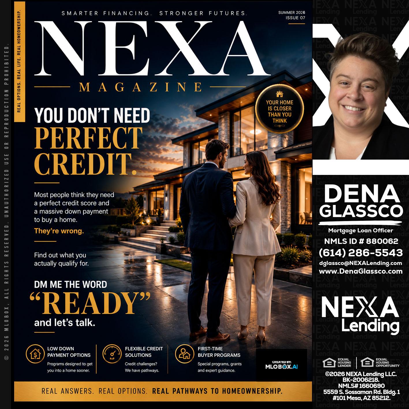 NEXA MAGAZINE - Dena Glassco -Residential, Commercial, International Loan Officer