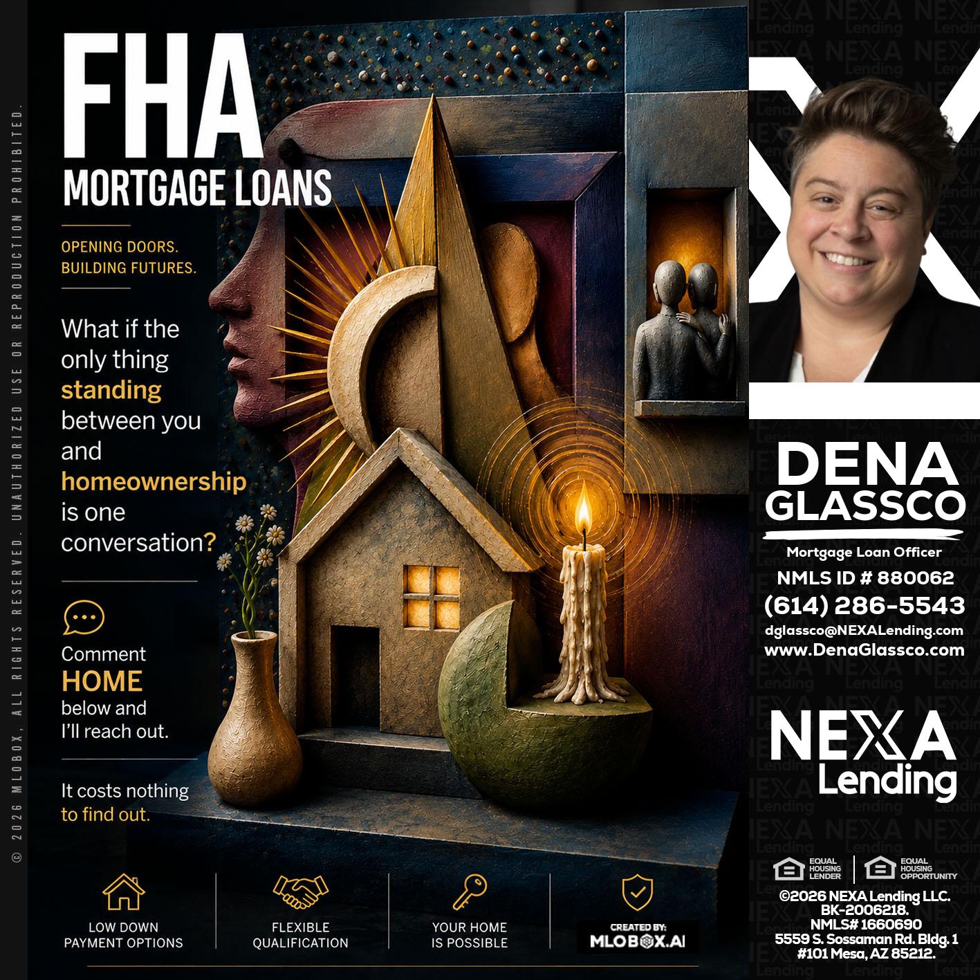 FHA - Dena Glassco -Residential, Commercial, International Loan Officer