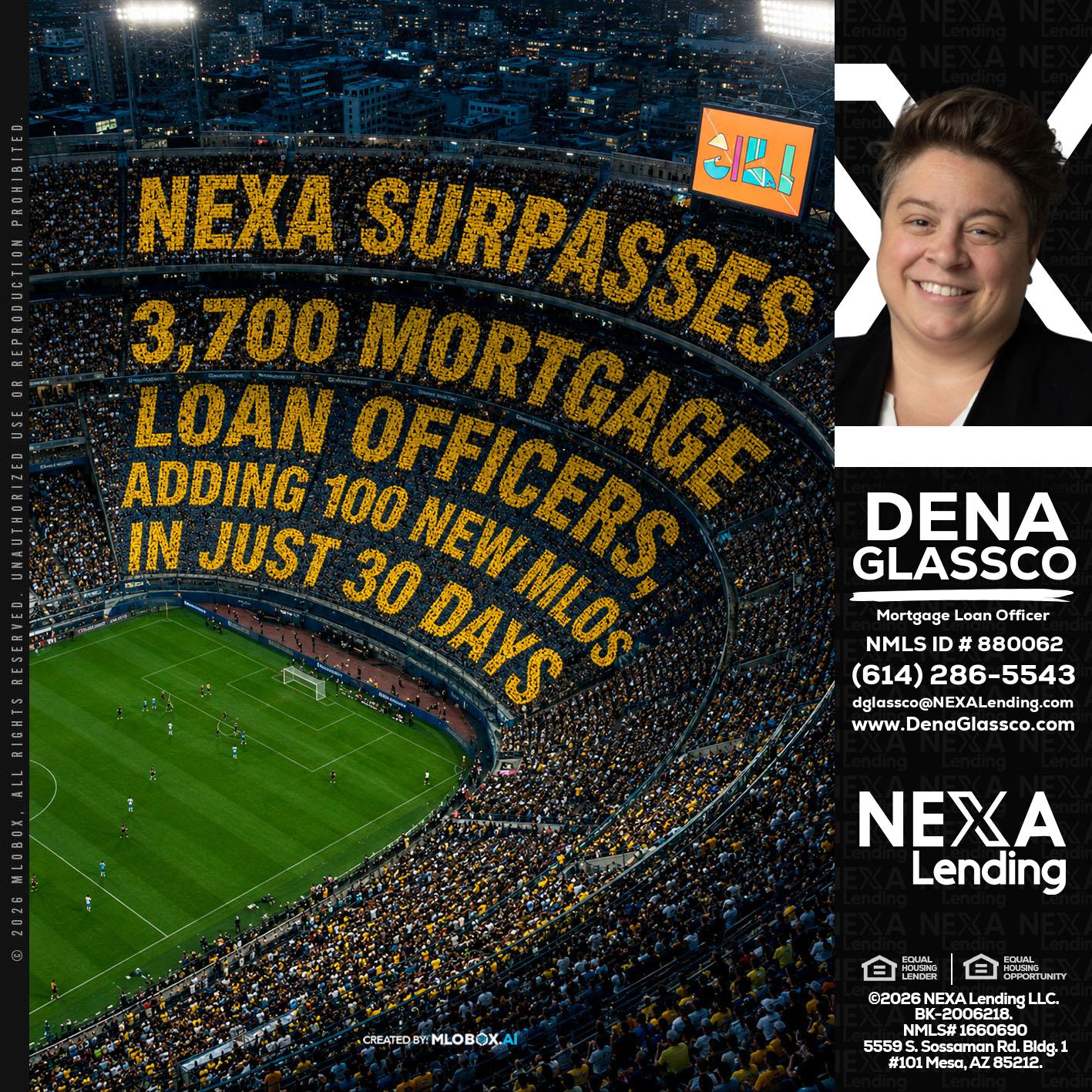 NEXA SURPASSES - Dena Glassco -Residential, Commercial, International Loan Officer
