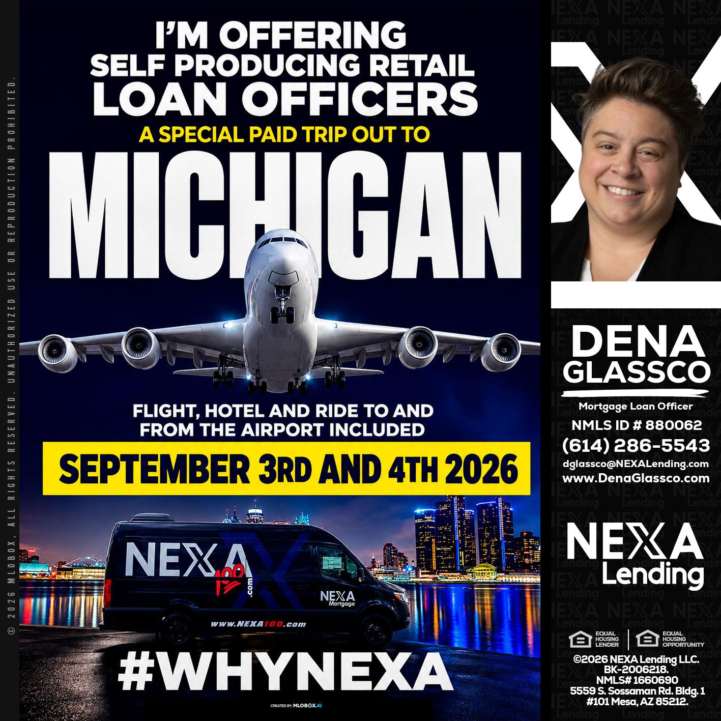 MICHIGAN - Dena Glassco -Residential, Commercial, International Loan Officer