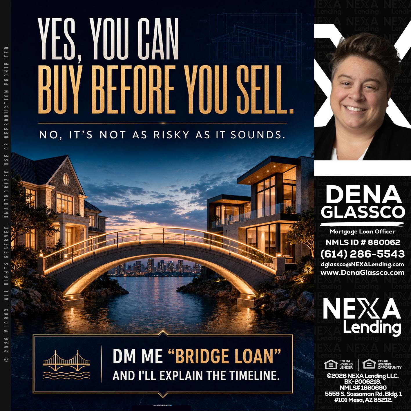 YES, YOU CAN - Dena Glassco -Residential, Commercial, International Loan Officer