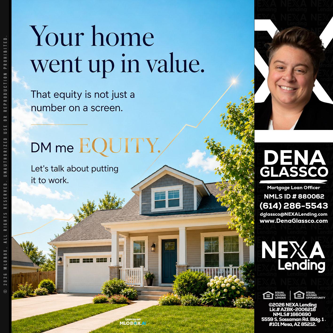 YOUR HOME - Dena Glassco -Residential, Commercial, International Loan Officer