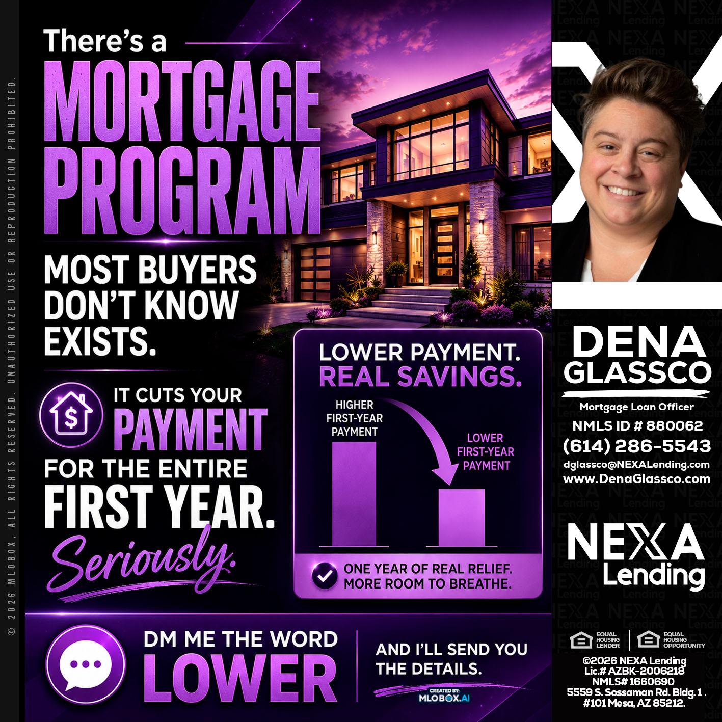 MORTGAGE PROGRAM - Dena Glassco -Residential, Commercial, International Loan Officer