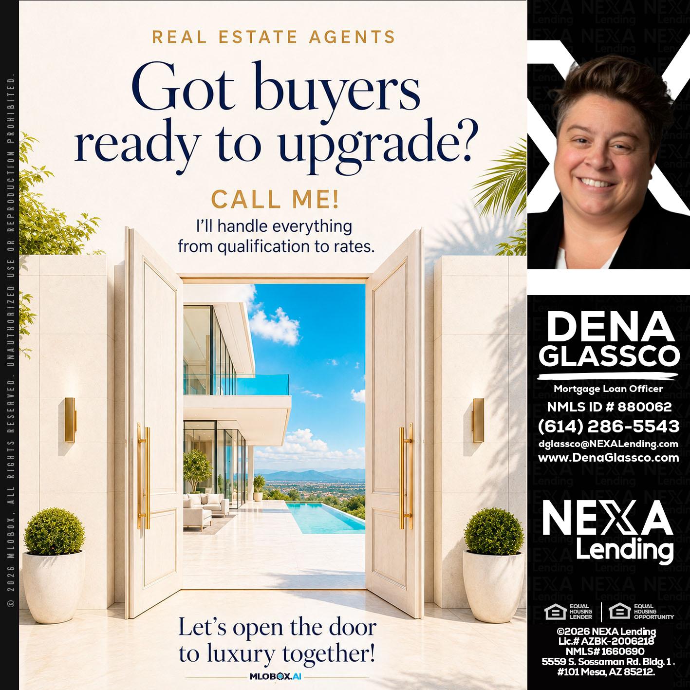 got buyers? - Dena Glassco -Residential, Commercial, International Loan Officer